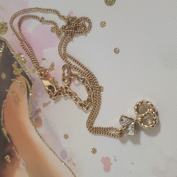 Auth💜  CHRISTIAN DIOR   Gold Tone Necklace W/ Dior dust bag - Picture 8 of 11